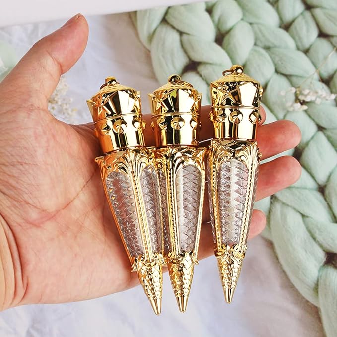 15pcs empty golden crown 4ml lip gloss tubes, empty lipgloss tube for DIY lip gloss