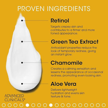 Advanced Clinicals Retinol Cream + Hyaluronic Aging