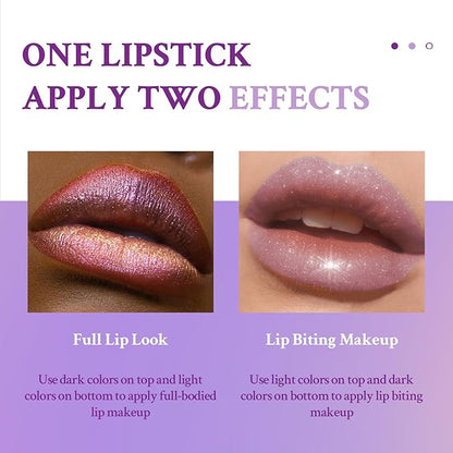 Double Colors 2 in 1 Lipstick and Lip Long