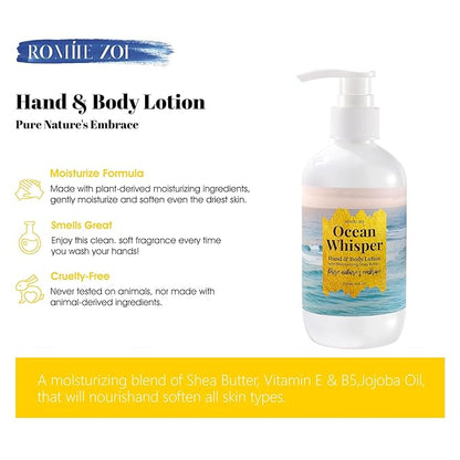 Wailea Beach Ocean Whisper Hand & Body Lotion - Tidal Treasure Scent, 236ml (8 fl oz)