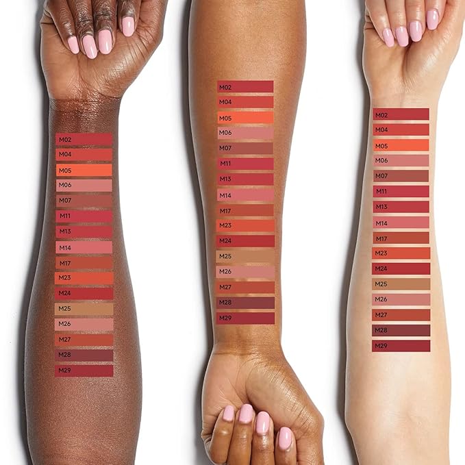 Matte Lipstick Hydrating Lip Color Makeup, Highly Pigmented Lipstick with Moisturizing Formula, Lightweight, Smooth, M29