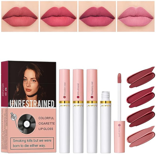 Cigarette Case Lipstick Nude Matte Little Tube Lip Cigarette
