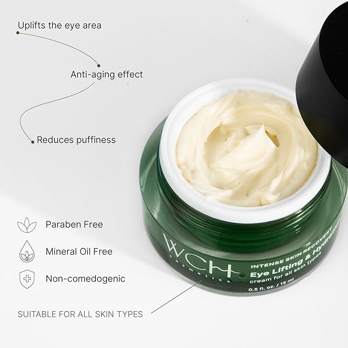 Eye Cream for Dark Circles – Anti Aging Under Eye Treatment for Wrinkles & Puffiness – Ceramide Eye Cream for Bags Under Eyes – Intense Skin Recovery – 0.5 fl. oz. / 15 ml