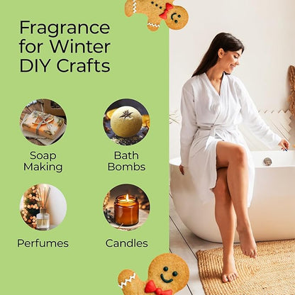 Good Essential Professional Gingerbread Fragrance Oil 1 fl oz (30ml) for Diffusers, Candles, Soaps, Lotions, Perfume, Candle & Soap Making Fragrance Oil