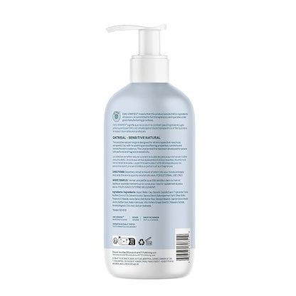 ATTITUDE Body Lotion for Sensitive Skin with Oat, EWG Verified, Dermatologically Tested, Vegan, Extra Gentle, Unscented, 16 Fl Oz