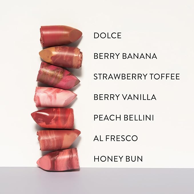 LAURA GELLER NEW YORK Italian Marble Sheer Lipstick - Peach Bellini - Hydrating & Lightweight - Vitamin E & Caster Seed Oil - Cream Finish