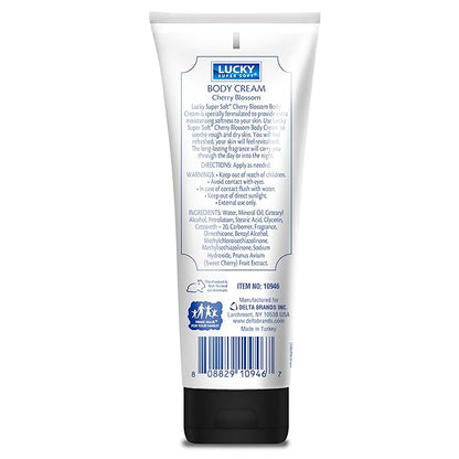 Lucky Super Soft Body Cream, Cherry Blossom, 8 Ounce