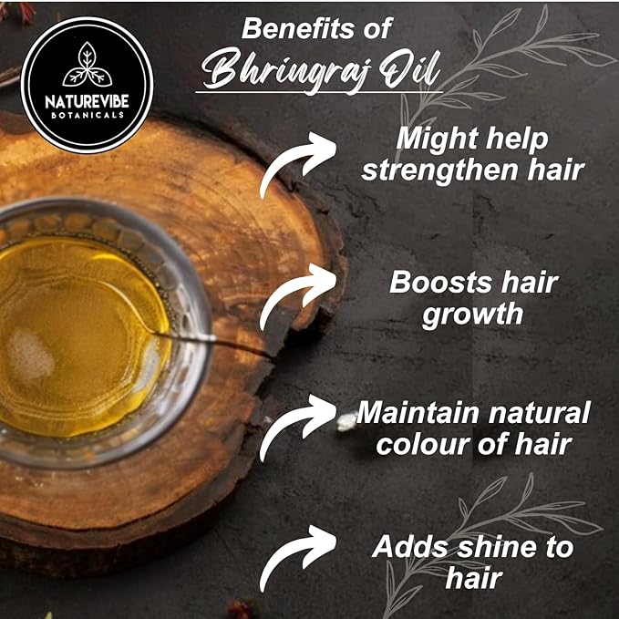 Naturevibe Botanicals Bhringraj Oil 32 Ounces