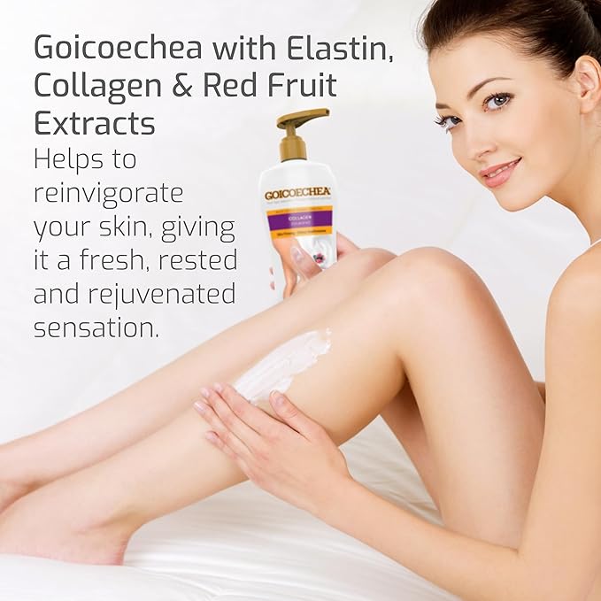 Goicoechea Skin Firming Body Lotion, Collagen Elastin Cream for Women, Skin appearance even in varicose veins areas, Firming Body Lotion with Red Fruit Extracts, 24H Hydration, 13.5 oz (Pack of 3)