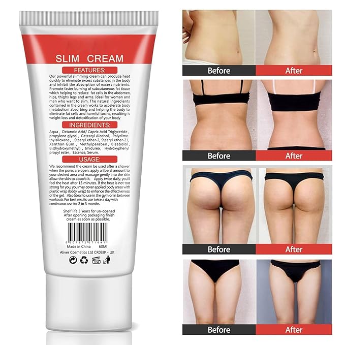 2 Pack Hot Cream, Slimming Fat