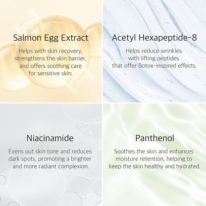 Salmon Oil Nutrition Eye Cream 1.18 fl oz – Korean Skin Care for Deep Hydration & Firming, Helps with Wrinkles, Puffiness, Dark Circles, Fine Lines