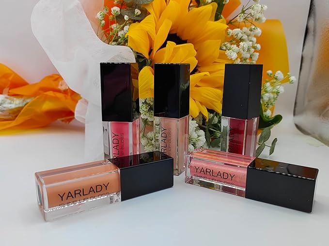 5pcs lip gloss combination set, 4pcs Shiny Lip gloss