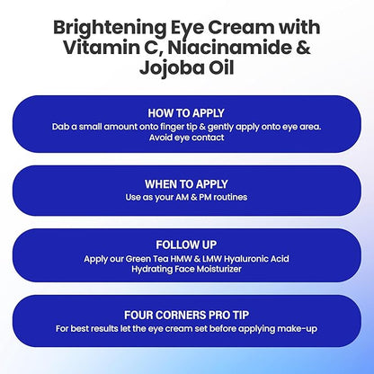 Eye Cream with Vitamin C, Niacinamide (Vitamin B3) & Jojoba Oil