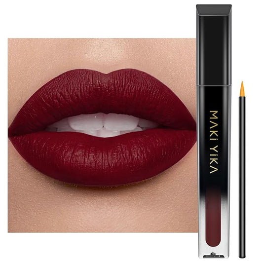 MAKI YIKA Dark Red Lipstick for Women Color Lipstick