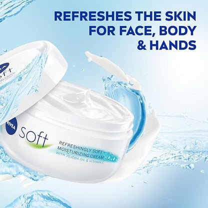 NIVEA Soft Cream, Refreshingly Soft Moisturizing