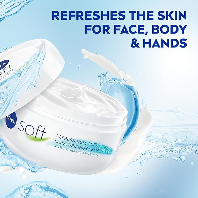 Nivea Soft Refreshingly Moisturizing Face, Body