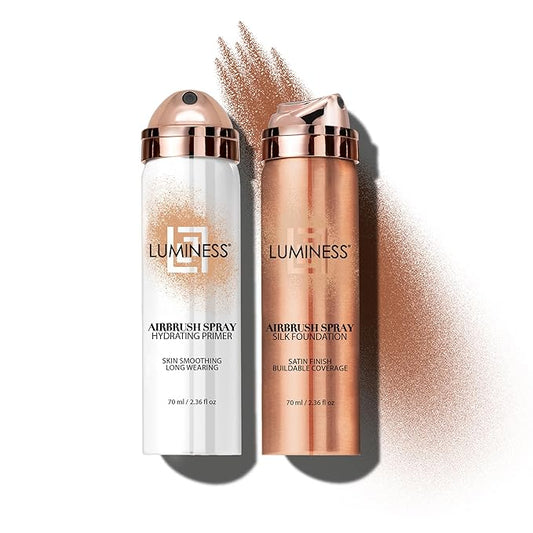 LUMINESS Silk Airbrush Spray Foundation & Primer Kit - Deep)