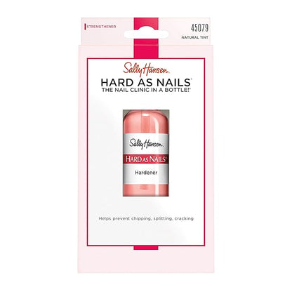 Sally Hansen Hard As Nails® Natural Tint, Nail Strengthener, 0.45 Fluid Ounces,Nail Hardener, Nail Polish, Nail Strengthening Polish, Color Nail Polish, Rosy Tint, Base Coat (Pack of 2)