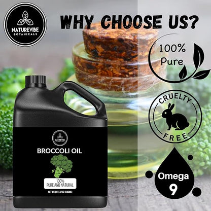 Naturevibe Botanicals Broccoli Oil 32 Ounces
