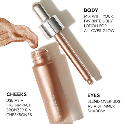 COVER FX Custom Bronzer Drops - Gilded Glow: 1 Fl Oz