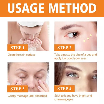 Turmeric + Vitamin C Booster Eye Cream, Brightening and Hydrating Eye Cream, Dark Circle Relief, Elasticity Treatment, Gentle Anti-Aging & Anti-Wrinkle Care