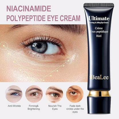 Temporary Eye Tightener Eye Cream - Retinol & Hyaluronic Acid Infused Formula, Quickly Repairs Wrinkles While Reducing Under-Eye Bags & Dark Circles, Daily Anti-Aging Care, 0.68 oz