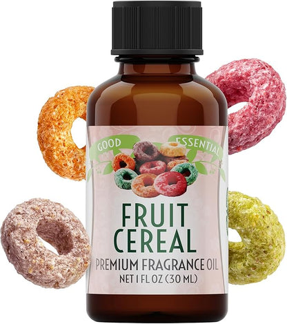 Good Essential Professional Fruity Cereal Fragrance Oil 1 fl oz (30ml) for Candles, Soaps, Lotions, Perfume, Diffuser, Candle Making, Scented Oils