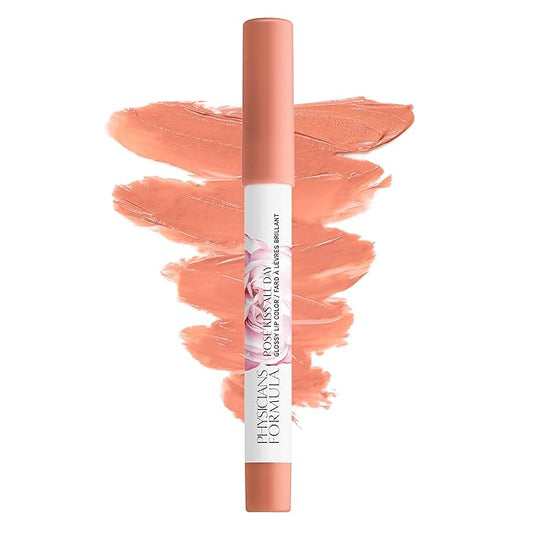Physicians Formula Rosé Kiss All Day Glossy Lipstick Lip Color Makeup, Orange Sweet Nothings | Dermatologist Tested, Clinicially Tested