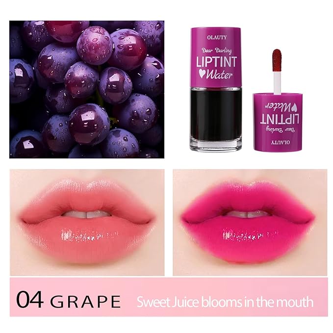 Water Tint Lip Stain, Korean Lip Gloss Vivid Gloss
