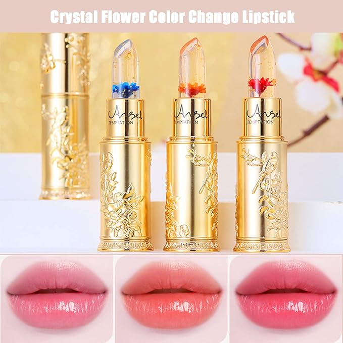 Color Changing Lipstick Flower Lipstick, Color Changing Jelly Changing