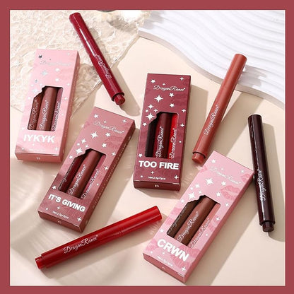 Upgrade Press Lipstick Set,3 Colors Natural Velvet Long Upgrade