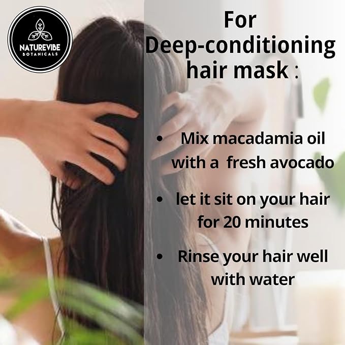 Naturevibe Botanicals Macadamia Oil 32 Ounces