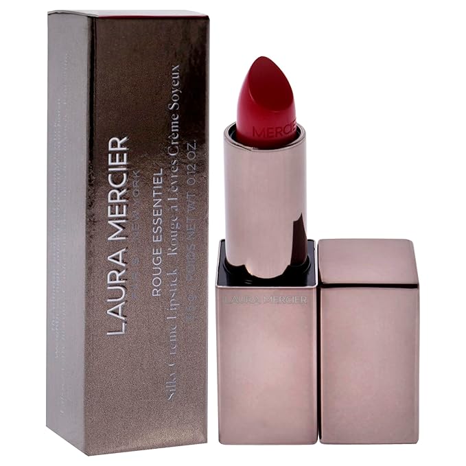 Laura Mercier Rouge Essentiel Silky Creme Lipstick Fuschia Intense, 0.12 Ounce
