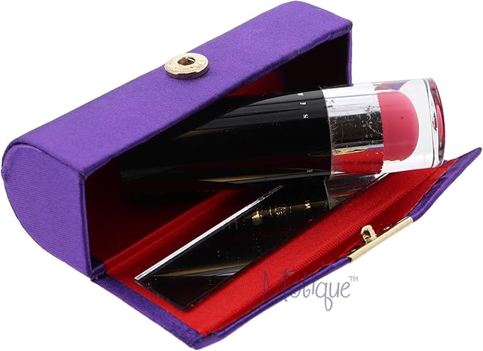 Motique Accessories Solid Satin Ladies Lipstick Case With