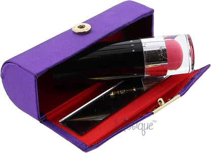 Motique Accessories Solid Satin Ladies Lipstick Case With