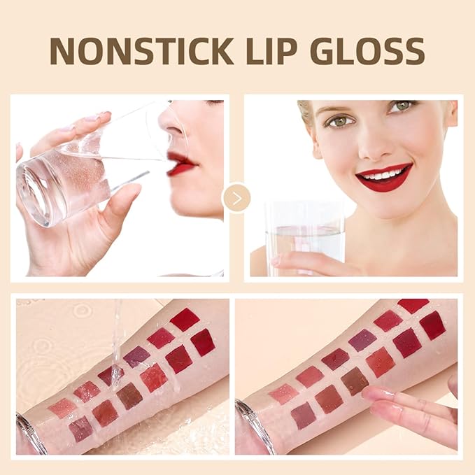 12 Colors Matte Lipstick labiales mate Matte Liquid Long-Lasting