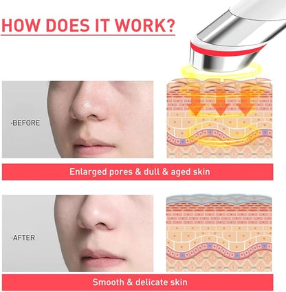 All in One Skin Care Device - Facial Glow Booster for Maximizing and Boosting Skin Care Absorption - Noneedling, Radiance, Elasticity | LED Anti-Wrinkle Device | Skin Care Firming, Toning | Upgraded