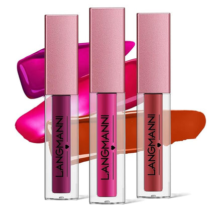 12pcs Lip Gloss Set, Hydrating Long Lasting Waterproof Gloss