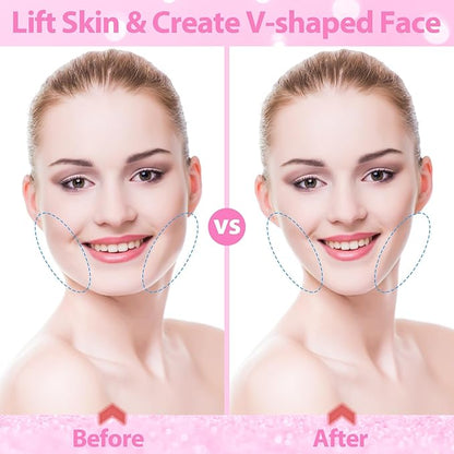 Face Lift Tape Invisible, 200PCS Face Tape Lifting for Instant Lift - Turkey Neck Tape, Double Chin & Jowls Corrector, Facial Contouring Tape for Eyes Wrinkles Sagging Skin