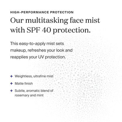 Supergoop! (Re)setting Refreshing Mist, 1 fl oz - SPF 40 PA+++ Facial Mist - Sets Makeup, Refreshes UV Protection & Helps Filter Pollution - Light, Natural Scent