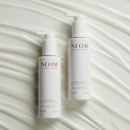 Neom- Multi-Mineral Body Milk 200ml (Spearmint, Rosemary & Eucaplyptus) | Magnesium, Rosehip OIl & Chia Seed Oil | Moisturise, Nourish & Replenish | Vegan