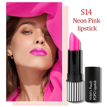 Witch's Pouch Neon Pink Lipstick for Women - Moisturizing