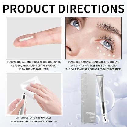 Eye Cream | Wrinkle Eraser Massaging Eye Cream, Multi-Peptide Firming And Electronic Massager, Anti-Aging Eye Cream for Puffiness and Bags Under Eyes Cream | Electric Massage Eye Cream (1 Pc)