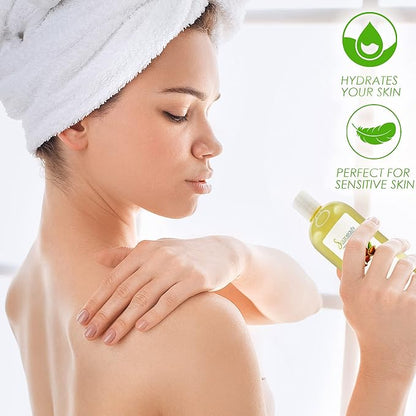 Soapeauty Sweet Almond Oil Cold Pressed Refined | 100% Pure Sweet Almond Oil Available in Bulk | Carrier for Essential Oils, Almond Oil for Skin, Face, and Hair, Soap Making | 4 fl oz
