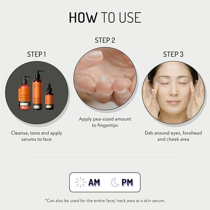 Eve Hansen Anti-Aging Eye Gel with Peptides | Under-Eye Cream With Plant Stem Cells, Hyaluronic Acid, Vitamin E | Cruelty-Free, Vegan, Made in USA .5 oz