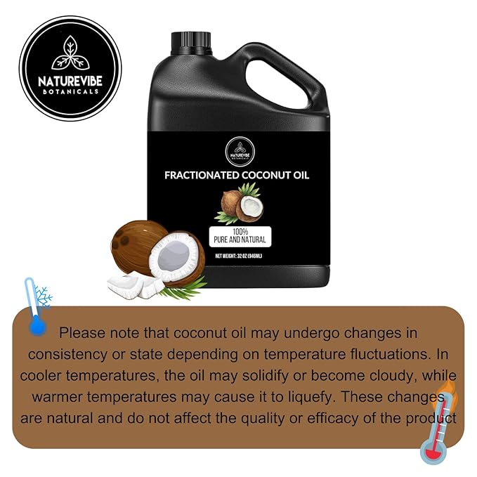 Naturevibe Botanicals Fractionated Coconut Oil 32