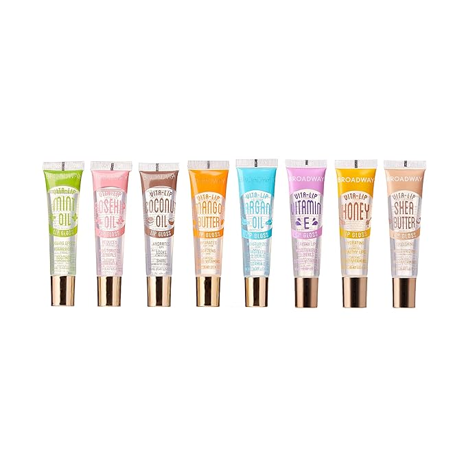 6-PACKS Kiss Broadway Clear Lip Gloss (Mint Oil) Gloss