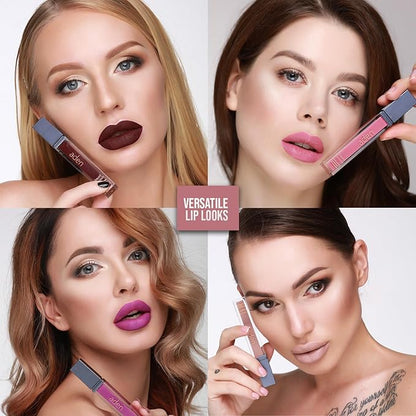 aden Liquid Lipstick+Lipliner Pencil Perfect Coverage For The Lipstick+Lipline