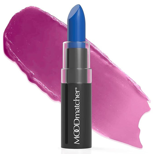 MOODmatcher Original Color Changing Lipstick – 12 Hours Long-Lasting, Moisturizing, Smudge-Proof, Glamorous Personalized Color, Premium Quality – Made in USA (Dark Blue)