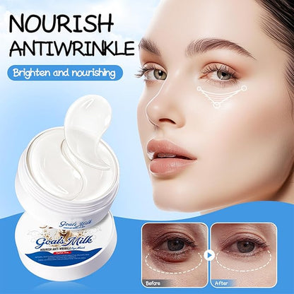 Under Eye Patches for Dark Circles & Puffy Eyes - 60 Pairs Hydrating Eye Mask with Hyaluronic Acid,Goats Milk & Hydrolyzed Elastin- Vegan, Cruelty-Free